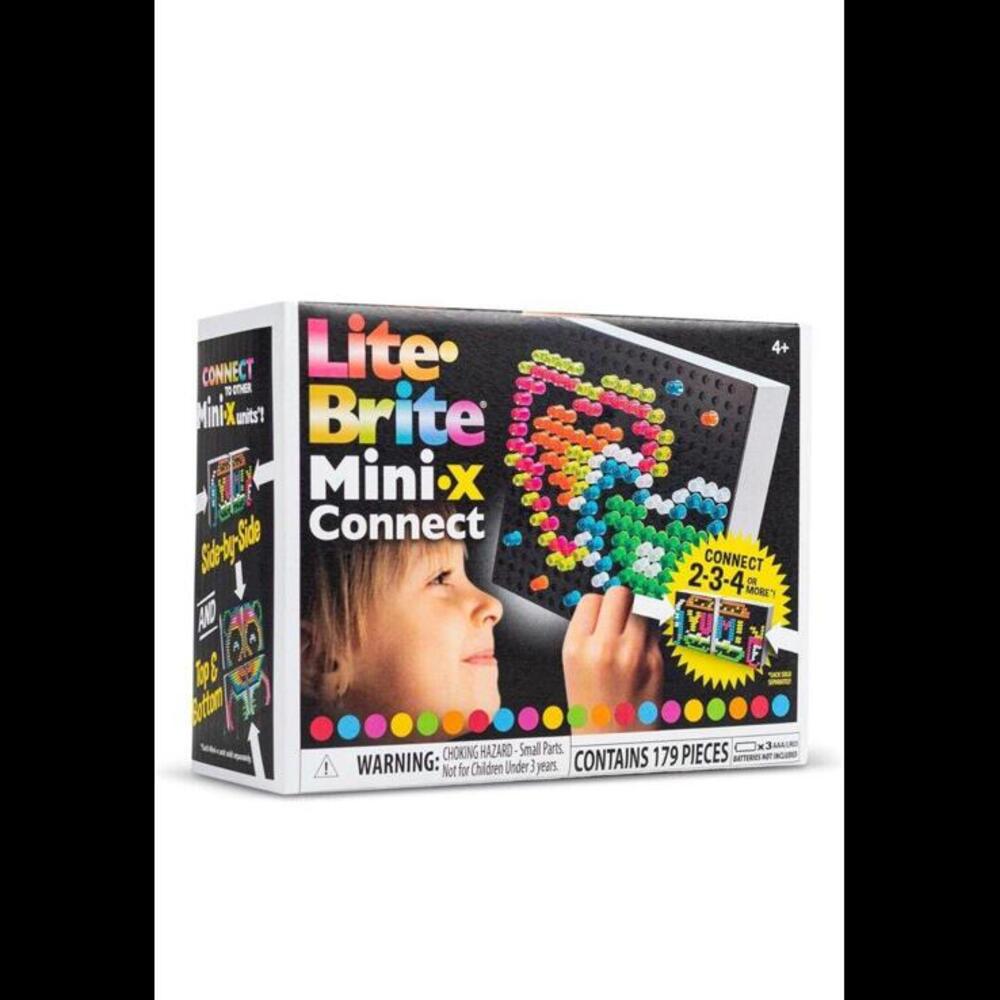Lite Brite Mini X Connect Light Up Drawing Board New in Box Travel Toy
